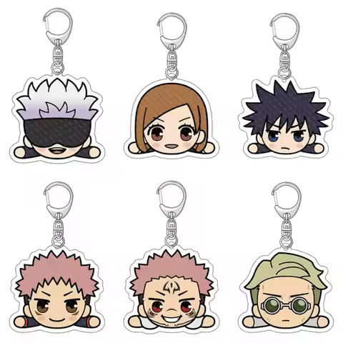 New Model Jujutsu Kaisen Surrounding Acrylic Keychain Cute Cartoon Gojo Satoru Suguru Geto Toge Inum