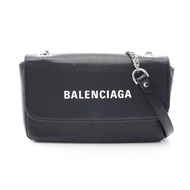 【二手】巴黎世家 (Balenciaga) BALENCIAGA單肩包/日常鏈條錢包 537387 黑色皮革 女士日常鏈條錢包 二手 A