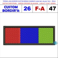 F-A47 FLAG REPUBLIC OF MATSAL LOGO EMBROIDERY PATCH - CUSTOM S'T TESTIMONI EMBROIDERY