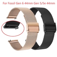 Stainless Steel Bracelet For Fossil Gen 6 44mm Gen 5/5e 44mm Ite 45mm Watch Strap 22mm Watchband For Fossil Sport 43mm Bracelet