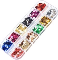 Lurrose 1 Box Hand Held Mirror Sequins Diy Nail Stickers Cake Decorations Nail Art Glitter Nail Art Decals Continuous Spray Bottle Nail Glitters Sticker Applique Manicure