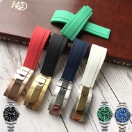 Rolex Watch Strap Men Rubber Strap Original Yacht-Master Daytona Black Green Water Ghost Greenwich L