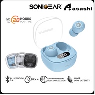 SonicGear EarPump TWS Jewel 2 ENC Bluetooth 5.4 Wireless Earbuds with Battery Percentage Display