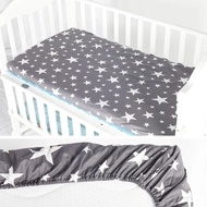✅ชุดเครื่องนอนเครื่องนอนผ้าฝ้าย140X70cm สำหรับเด็กทารกชายผ้าคลุมกันเปื้อนที่นอนเตียงเด็กทารกเบาะรองเปล