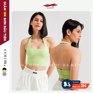 G.E.M FIT AL12 women's Gym and Yoga sports bra with attractive halter neck, smooth and cool elastic