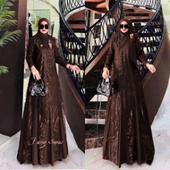 Fairuz Series Ceruty Tille Dress wanita terbaru Gamis kondangan Dress mewah termurah Fashion muslim