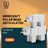 Minecraft Bear Articulatedpolar | Ice Biome Mob | 3D Printed Figure