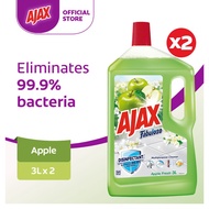 [Bundle of 2] Ajax Fabuloso Apple Multi Purpose Floor Cleaner 3L