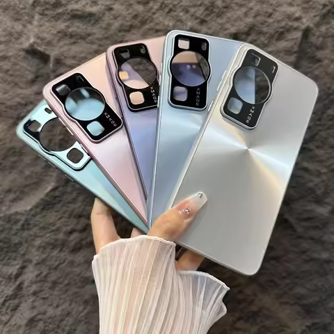 For Huawei P60 P50 P40 P30 Pro Case Hard Matte Fashion Aurora Laser Protective Back Cover Cases For 