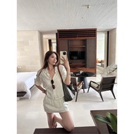 MIRIN SET - Linen Shirt and Skirt Set Skirt Set 2 Piece Set Women