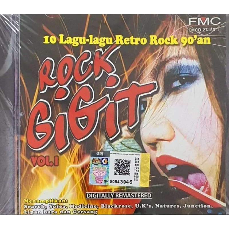 CD LAGU ROCK GIGIT 10 LAGU LAGU RETRO ROCK 90'AN