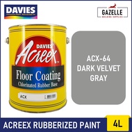 Davies Acreex Rubberized Floor Paint Dark Velvet Gray - 4L