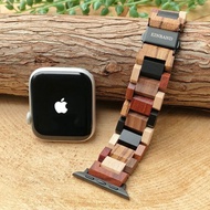 【木製錶帶】EINBAND AppleWatch 蘋果手錶 天然木錶帶 木質錶帶 20mm MIX WOOD【A】