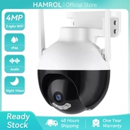 Hamrol UHD 5MP PTZ WiFi Camera Auto Tracking 3MP 5X Digital Zoom Ai Human Detection Color Night Visi