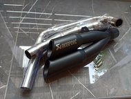 ท่อแฝดปลายคู่สีดำล้วนยามาฮ่า เอ็มสแลซ (YAMAHA M-Slaz) ทุกปี ยามาฮ่า อาร์15(YAMAHA R15) ปี 2014-2016