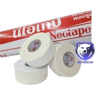 Neotape Porous นีโอเทป เทปผ้ายาง ปิดแผล แบบรูพรุน ขนาด 1-2 นิ้ว x 10 หลา (แบ่งขาย 1 ม้วน) เดือยไก่ (ม้วนเปลือย)