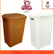 CLUB CRB-800 Rattan Motif Laundry Basket is