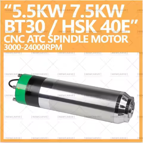 BT30 HSK40E 5.5KW 7.5KW ATC Spindle Motor CNC Automatic Tool Change Water Cool For Engraving Milling