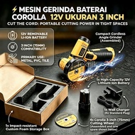 MESIN Corolla 12V Battery Grinder 3 Inch Portable Angel Grinder Multifunction Original Original