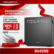 PerySmith Ai15R 3-In-1 Smart Ai Series Steam Oven  (Air Fryer | Oven | Steamer | Steam Convection Ov