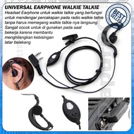 JM20 Headset Dual PTT Earphone Untuk HT - Taffware