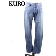 KURO クロ HELVETICA ONE WASH 002 INDIGO MONSTER STRETCH DENIM モンスターストレッチデニム 962922 ライトインディゴ 国内正規品