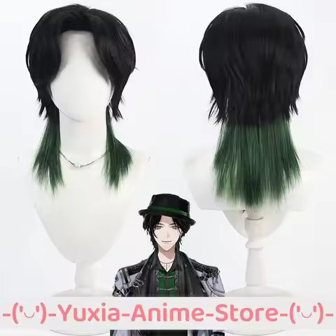 NIJISANJI EN VTuber Zeal Ginjoka Cosplay Wig Anime Game Roleplay Party Costume Prop Synthetic Hair H