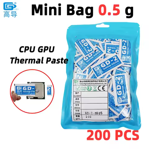 GD-2 Thermal Conductive Grease Paste Plaster Heat Sink Compound Net Weight 0.5 Gram Grey for CPU Coo
