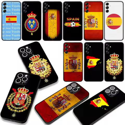 Red Yellow Spain Flag Soft Cover Phone Case for Xiaomi Poco X7 X6 X5 F7 F6 F8 Ultra F5 M6 M8 Pro C85