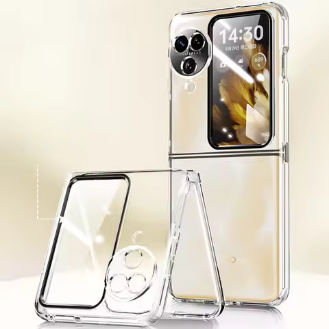 Clear Transparent Case For OPPO Find N3 Flip FindN3 Flip Foldable TPU Shell For OPPO Find N2 Flip Fi