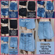 Mini Skirt for Women Preloved / mini Skirt / Above the Knee / Casual