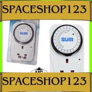 Sum 24 Hours Analog Programmer Timer 3pin Plug In Timer