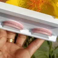 Multi-layer practice eyelash extensions like real eyelashes [9mm] - free silk glue - reusable many t