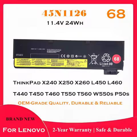 68 Laptop Battery For Lenovo 45N1124 45N1125 45N1127 45N1128 45N1130 45N1133 45N1134 45N1135 45N1132