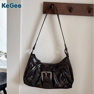 KeGee Women's Handbag Korean Style Retro Shoulder Bag Y2K Style Handbag