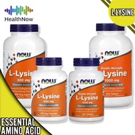 Now Foods Double Strength L Lysine 1000 mg 100/250 Tablets/ 500mg100/250 Vegcaps /500MG,250 Tablets