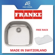 FRANKE PRESTIGE PRX 110-54 SINGLE BOWL STAINLESS STEEL UNDERMOUNT KITCHEN SINK