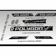 POLYGON BICYCLE FRAME DECAL