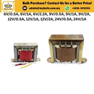 Teletron Power Transformer 6V/0.5A, 6V/1A, 6V/2.2A, 9V/0.5A, 9V/1A, 9V/2A, 12V/0.5A, 12V/1A, 12V/2A,