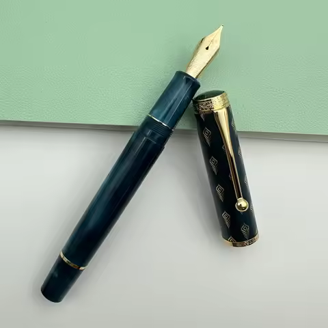 Limited Hongdian N8S Acrylic Softness Flex Nib Fountain Pen EF/F/ Blade F/M Nib Writing Pen &Convert