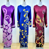 PEMBORONG KAFTAN CORAK TERENGGANU/ KAFTAN KELAWAR LENGAN PANJANG CORAK TERENGGANU EKSKLUSIF (FREE SI