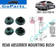 (4pc) Rear Absorber Mounting Bush Set 52631-TRO-A01 Honda Civic FB Tro 1.8 2.0 [2011~16]