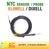 HJK Probe Sensor NTC Eliwell Dixell 10K ohm 1.5m cap stainless hitam