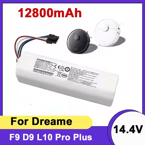 14.4V 12800mAh Li-Ion Replacement Battery for Dreame D9 F9 L10, D9 Pro, D9 MAX, D10 Plus, D10s, L10s