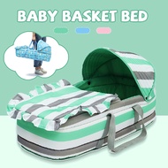 Portable 0-8Month Baby Bed Baby Bassinet Basket Comfortable Newborn Travel Bed Cradle Safety Infant