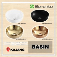 SORENTO DESIGNER COUNTER TOP / TABLE TOP WASH BASIN SRTWB1090/SRTWB1090-BL/SRTWB1090-RG/SRTWB1090-GY