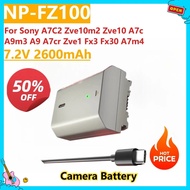 Camera Battery NP-FZ100 NPFZ100 7.2V 2600mAh Type-C Input for Sony A7C2 Zve10m2 Zve10 A7c A9m3 A9 A7