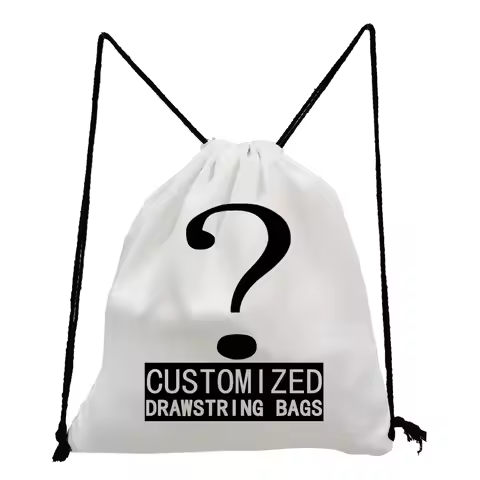 Personal Customize Women Drawstring Bag Child Backpack With Print Logo Custom Your Pictures Book Bag