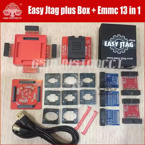 2025 version Full set Easy Jtag plus box + MOORC E-MATE X E MATE PRO BOX EMMC BGA 13 IN 1 For HTC/ H