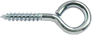 Bulk hardware BH01679 45mm (1.3/4 inch) BZP Steel Screw in Eye Bolts - Pack of 10